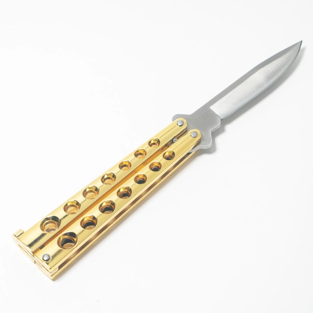 OTC-210-007 Gold Balisong Knife1